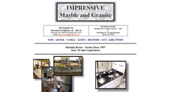 Desktop Screenshot of impressivemarbleandgranite.com